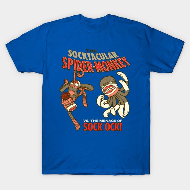 The Socktacular Spider-Monkey T-Shirt by CheddarTees